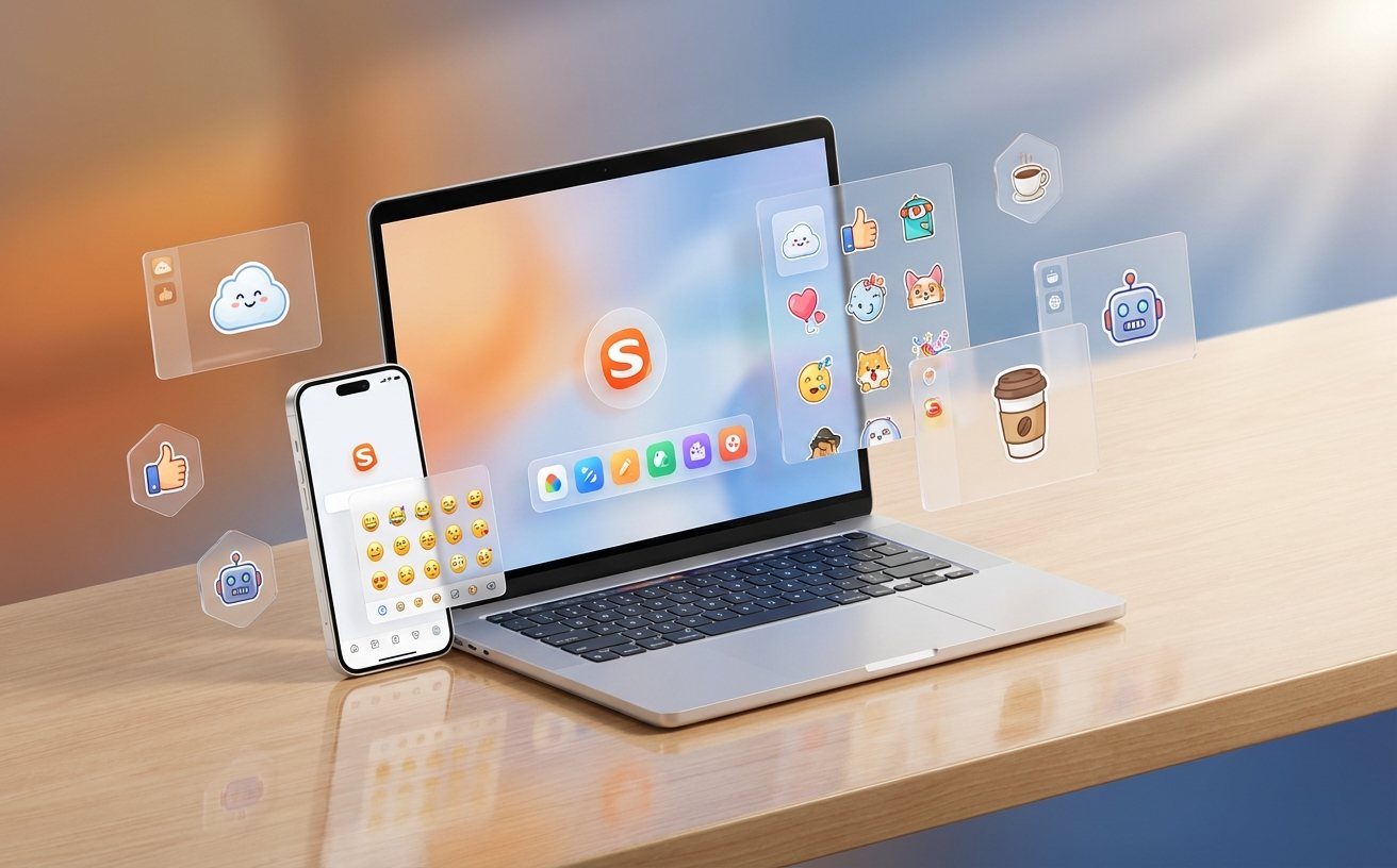 搜狗输入法图标与表情包功能展示